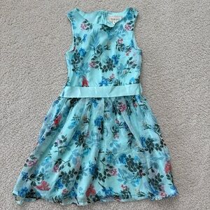 Blue Floral Kids Dress size 8